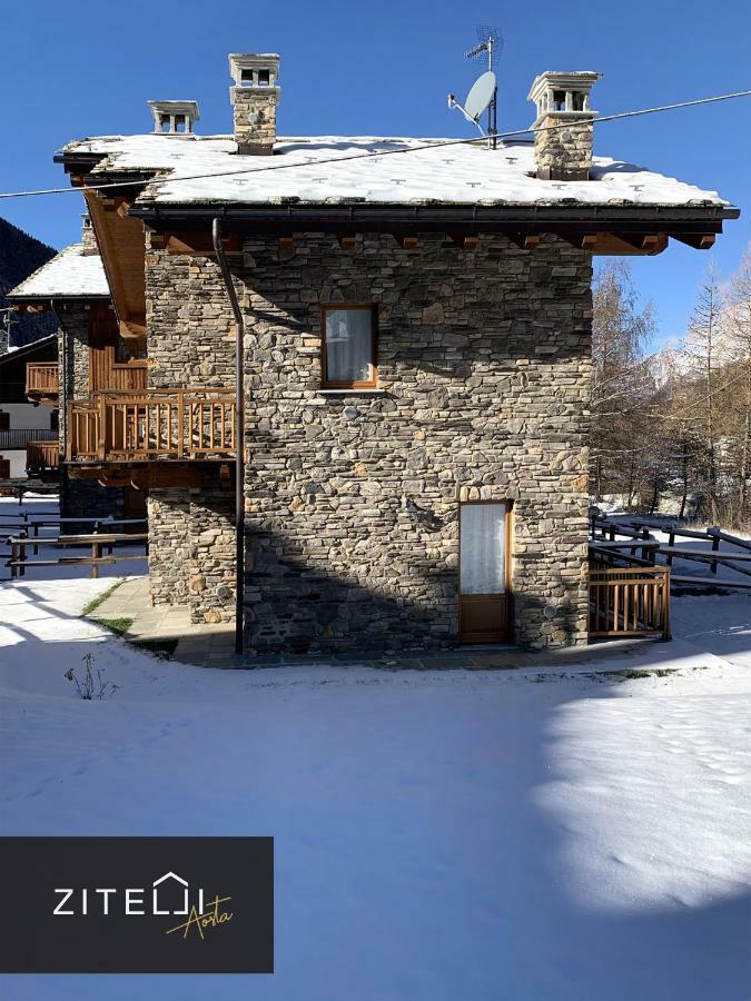 Zitelli Aosta Villa Cogne Bagian luar foto